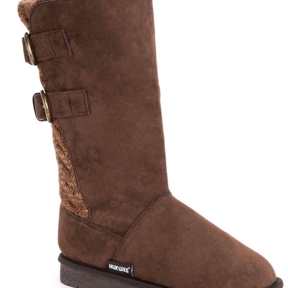 Muk Luk Brown buckle boot - Picture 2 of 4